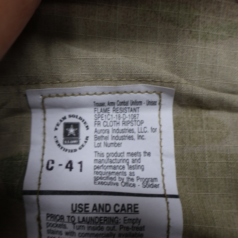 Military Pants Men Medium Long Camo Multicam Cargo Tactical Utility Combat 33x35 - Picture 9 of 12